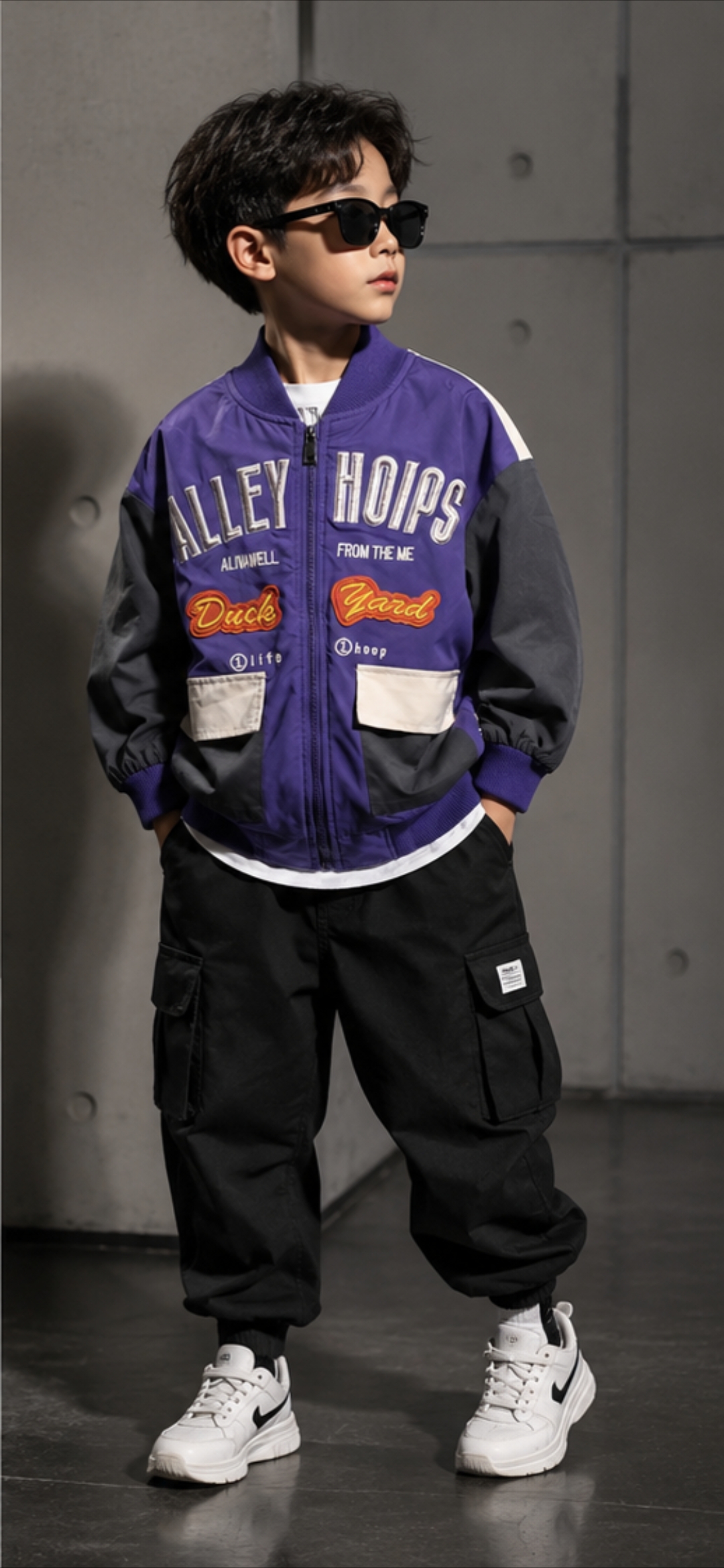 کاپشن بمبر پسرانه اسپرت مدل Alley Hoops -  تنخور لش